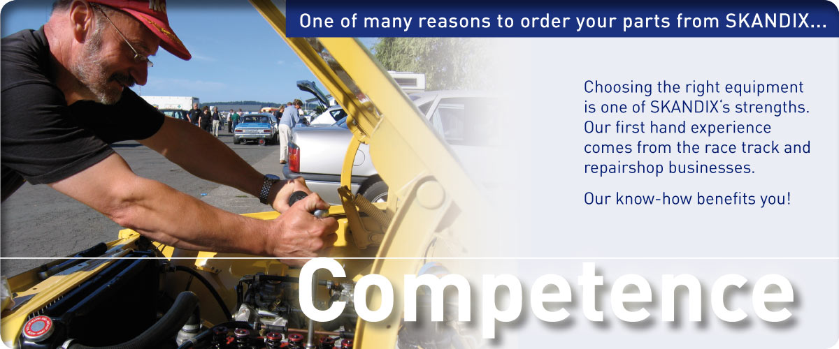 One of many reasons to order your parts from SKANDIX ... Competence